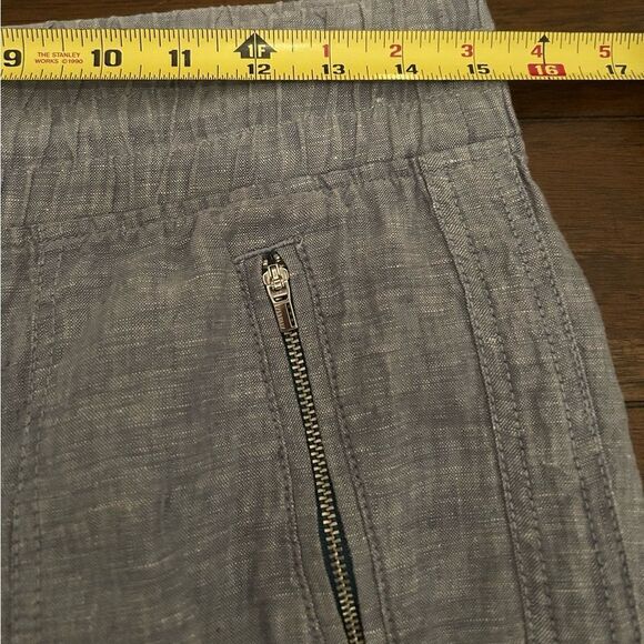 Athleta Blue Chambray Cabo Linen Jogger Pants Size 4 Style#: 530642 - Picture 7 of 11